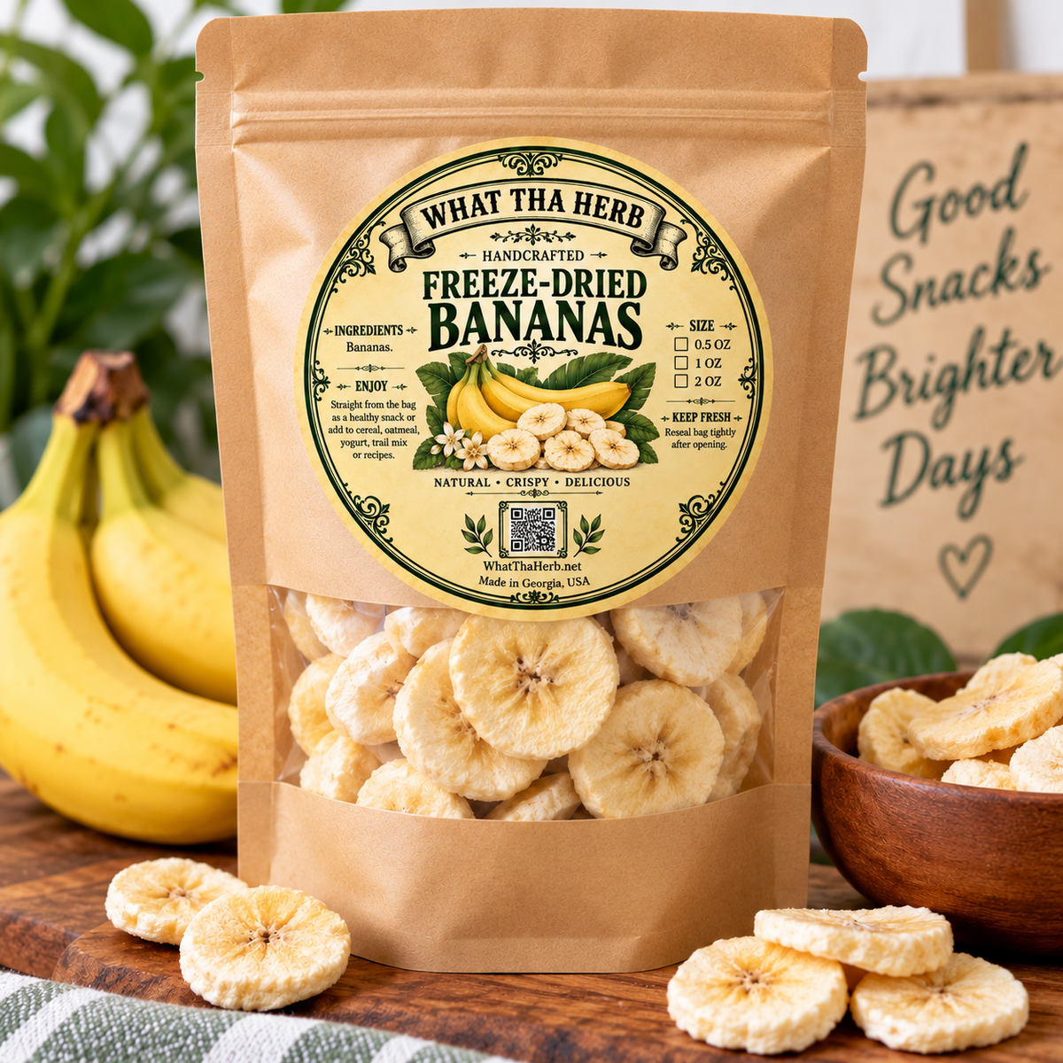 Freeze-Dried Bananas – Naturally Sweet, Light & Crunchy