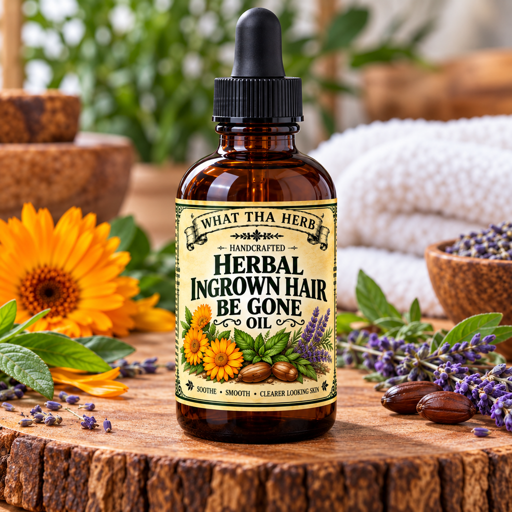 Herbal Ingrown Hair Be Gone Oil for Razor Bumps & Post Shave Skin Care