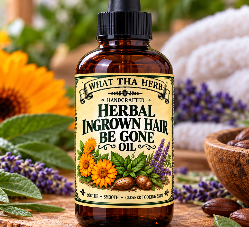 Herbal Ingrown Hair Be Gone Oil for Razor Bumps & Post Shave Skin Care