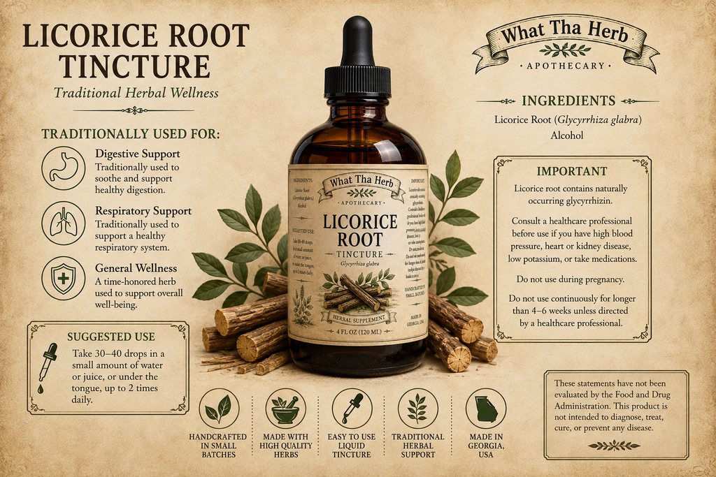 Licorice Root Tincture Herbal Wellness Tincture 2 oz 4 oz