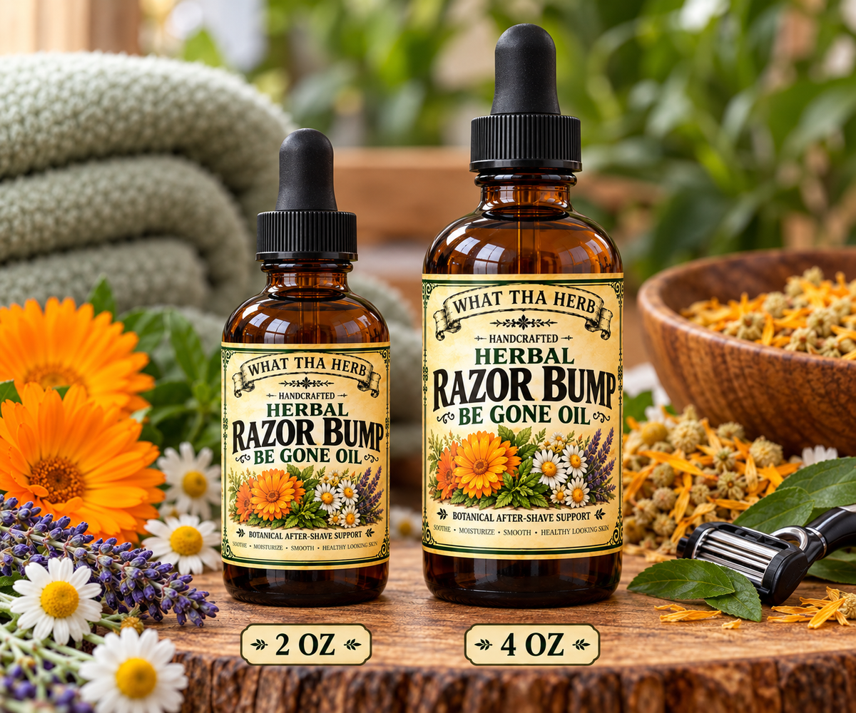 Herbal Razor Bump Be Gone Oil | What Tha Herb