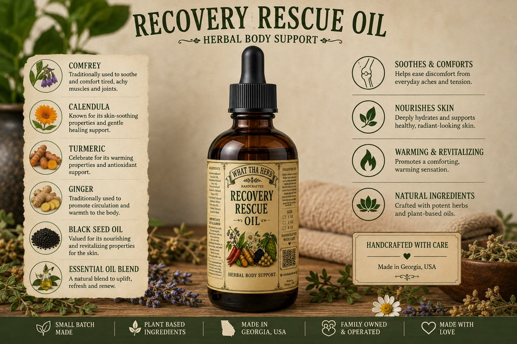 Recovery Rescue Oil/Herbal Body Support