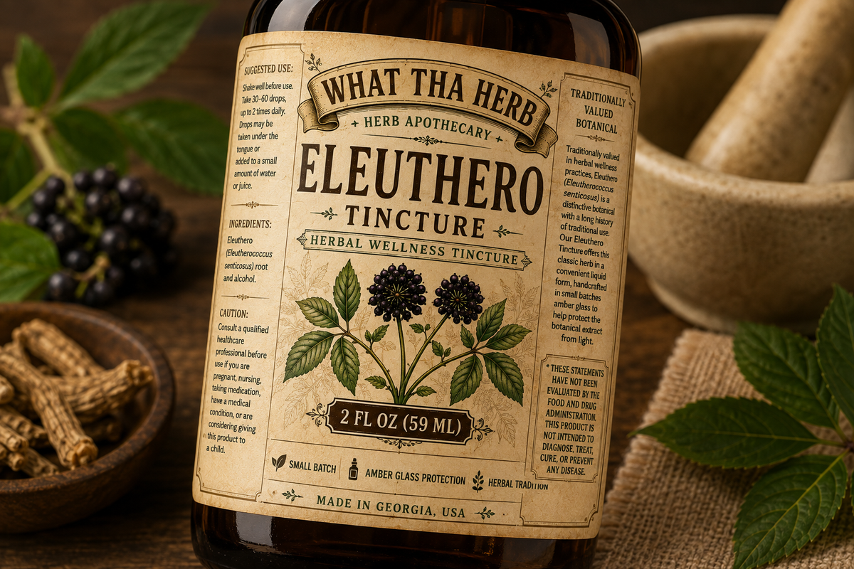 Eleuthero Tincture Herbal Wellness Tincture 2 oz 4 oz