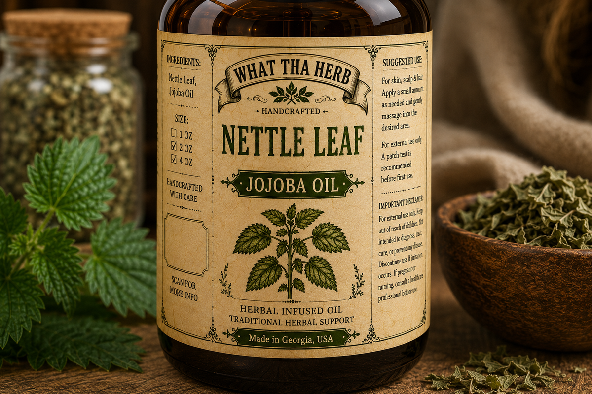 Nettle Leaf Jojoba Oil | Herbal Hair & Skin Oil