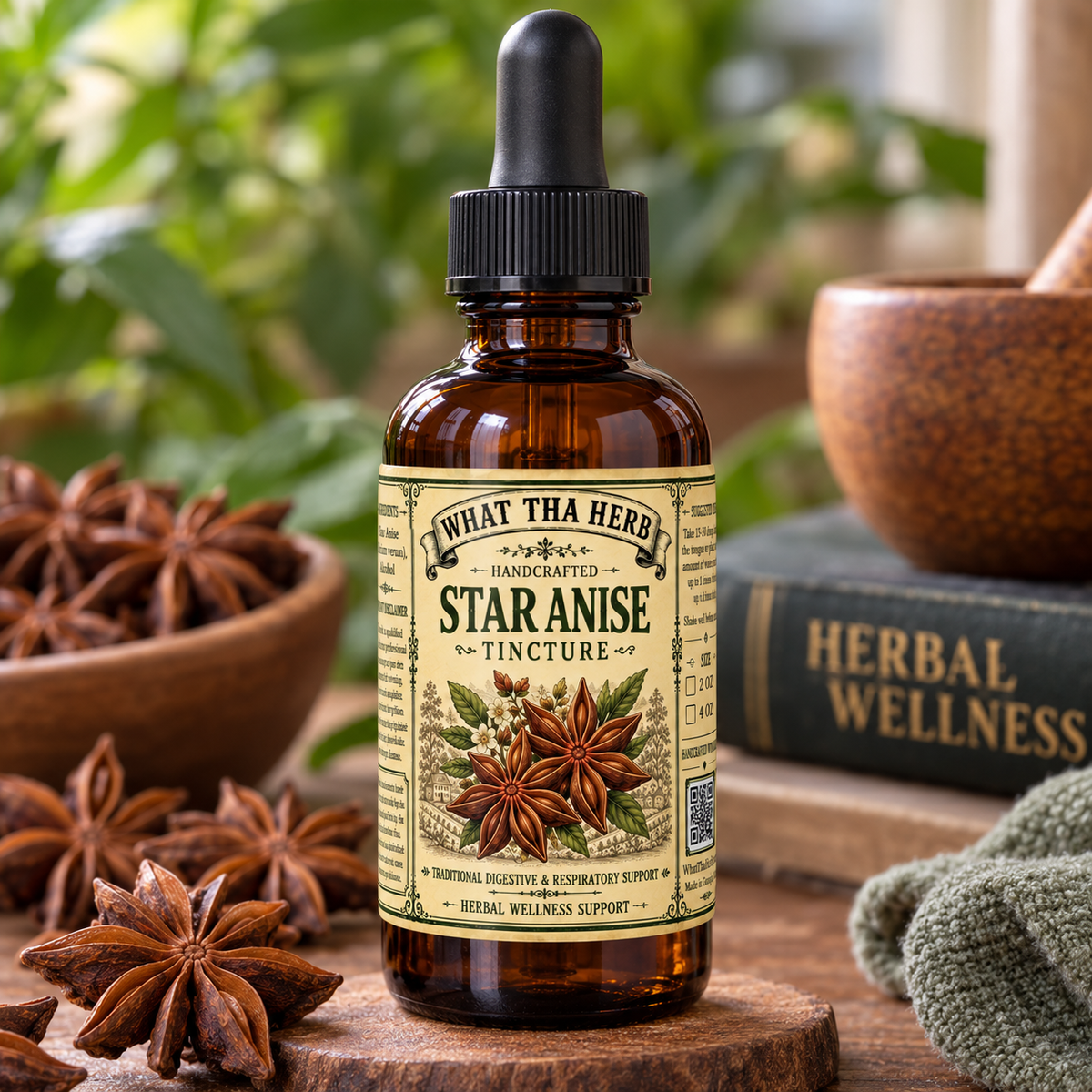 Star Anise Tincture | Supports Digestion & Immune Wellness | What Tha Herb