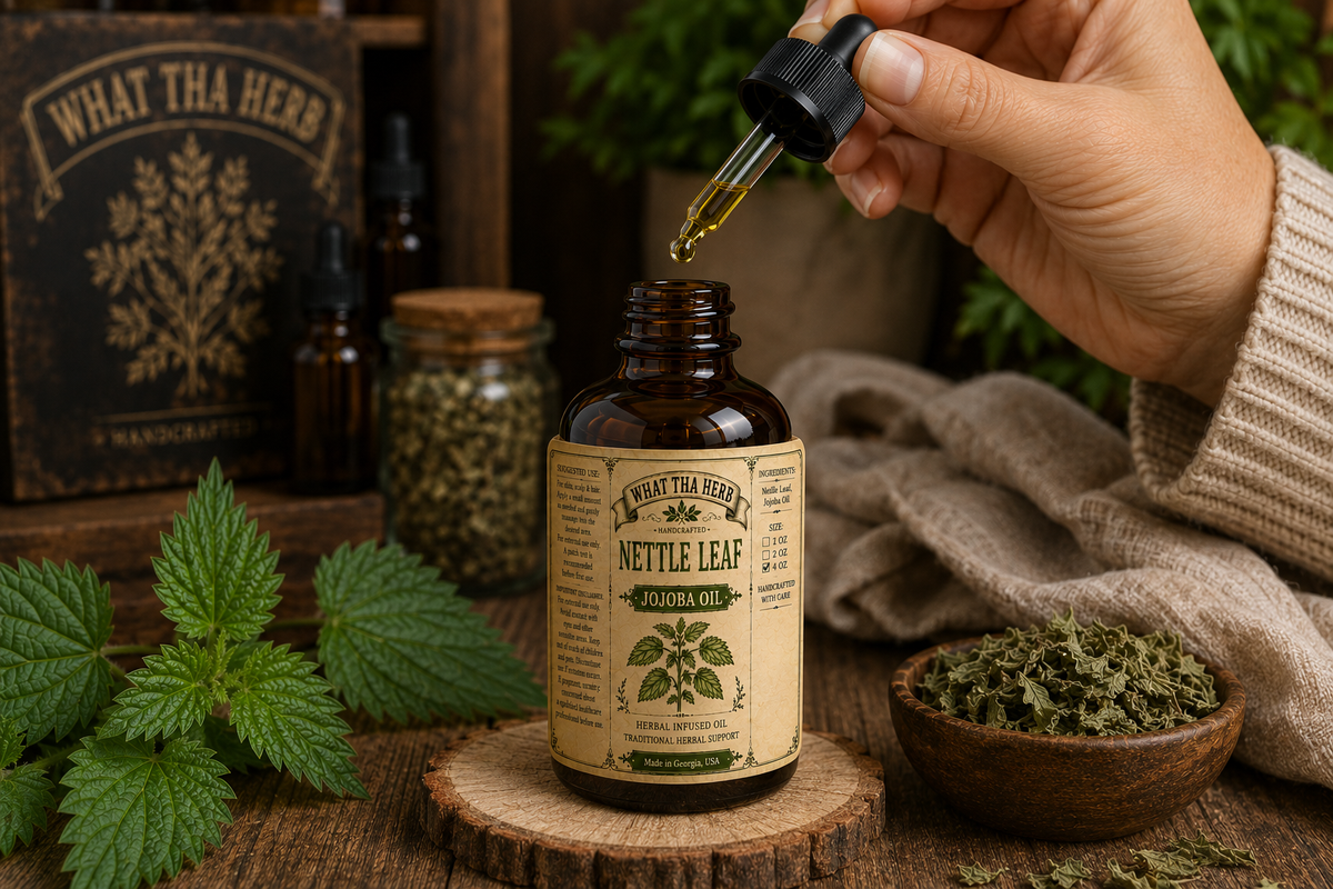 Nettle Leaf Jojoba Oil | Herbal Hair & Skin Oil