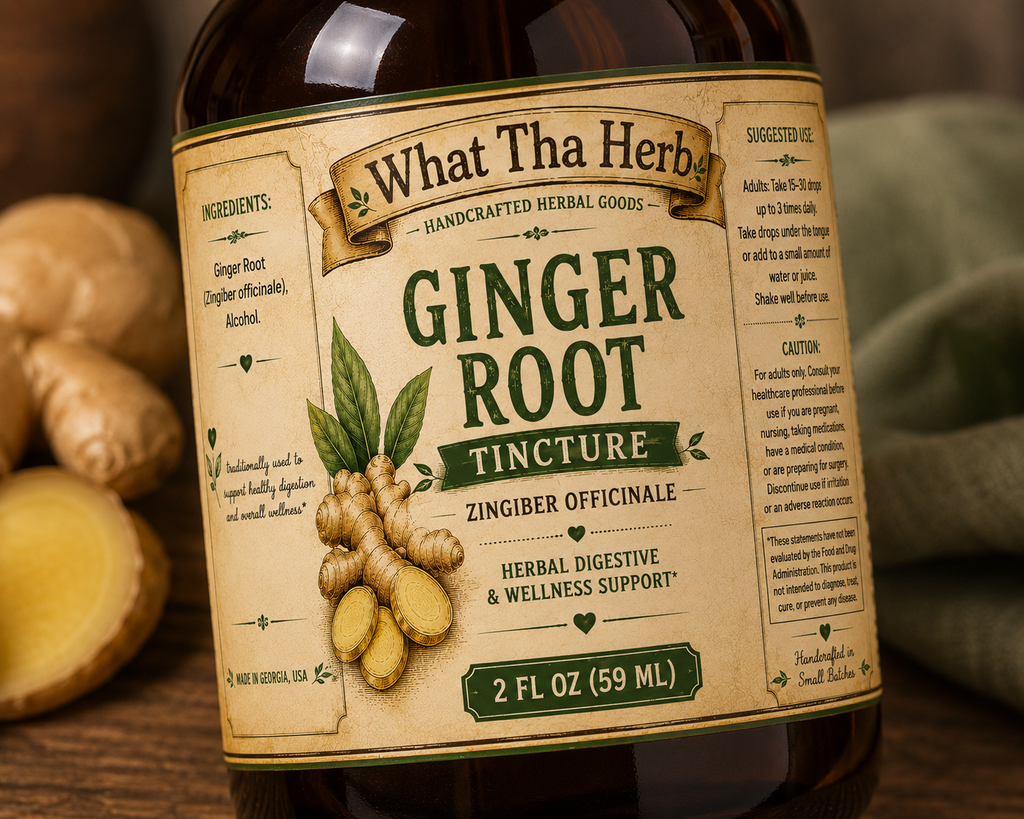 Ginger Root Tincture | Herbal Wellness Tincture | Ginger Root Herbal Extract