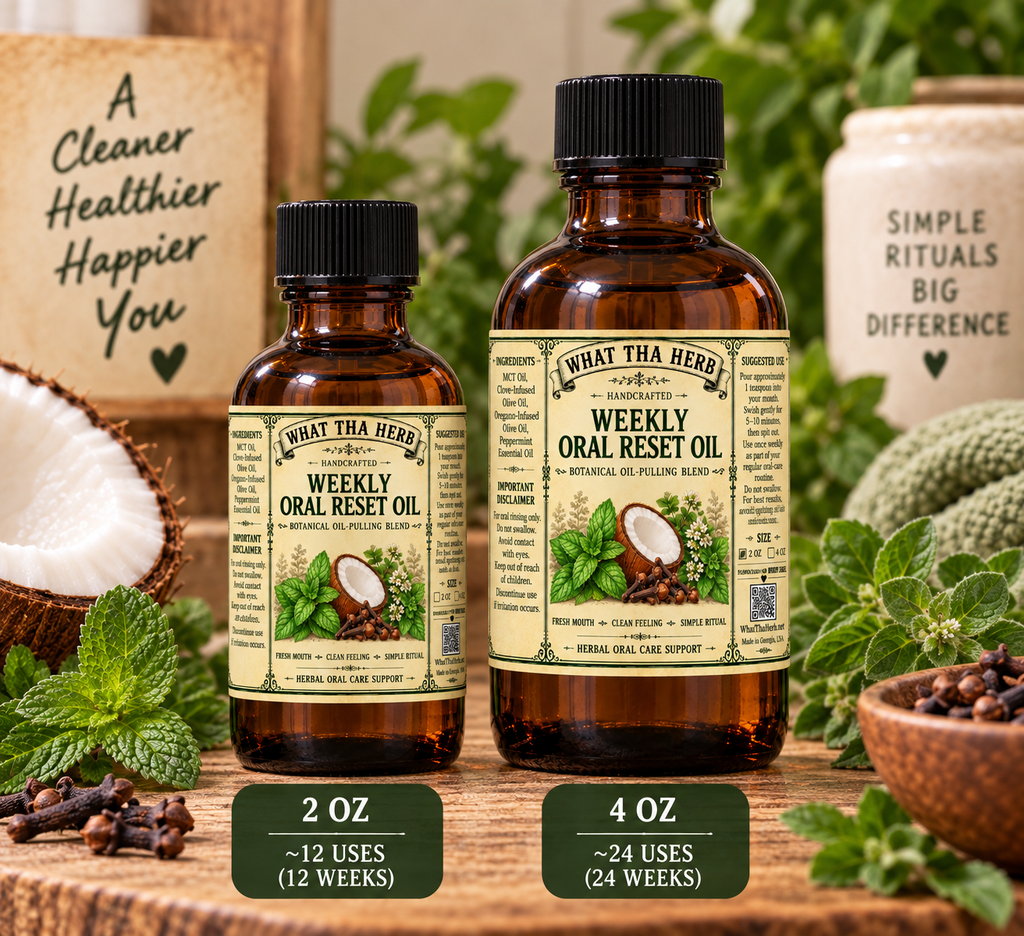 Weekly Oral Reset Oil | Botanical Clove Peppermint Mouth Care Blend