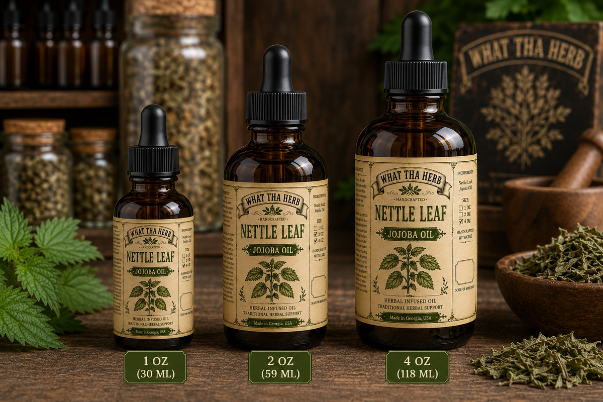 Nettle Leaf Jojoba Oil | Herbal Hair & Skin Oil