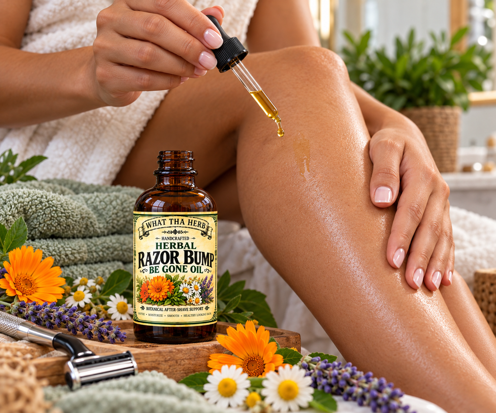 Herbal Razor Bump Be Gone Oil | What Tha Herb