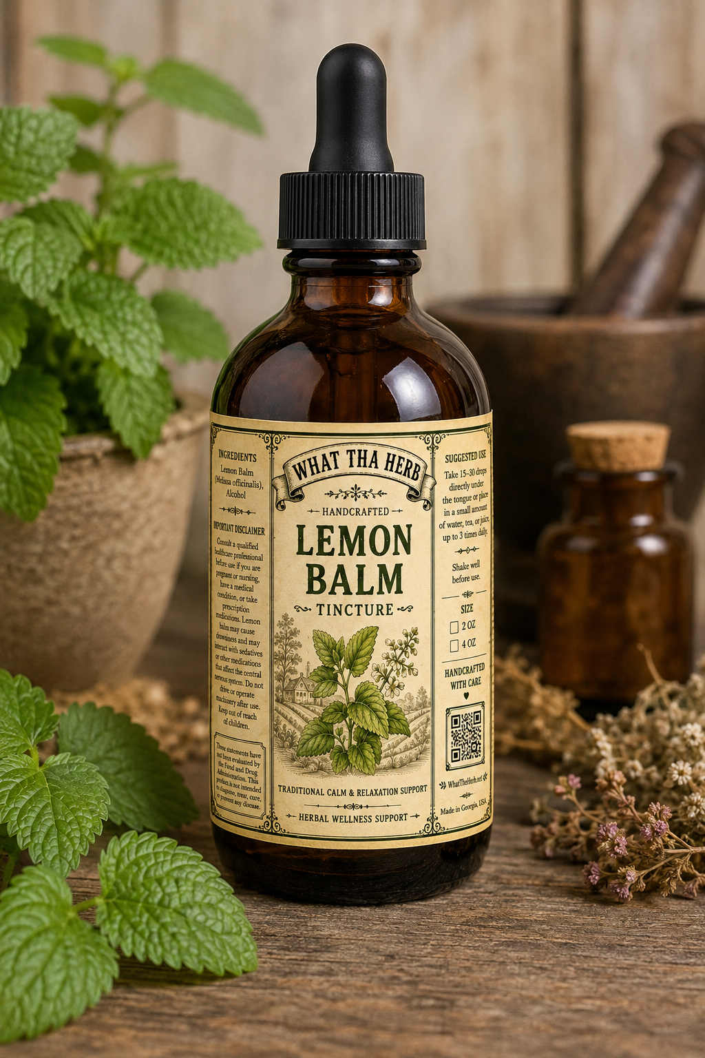 Lemon Balm Tincture – Calm in Every Drop