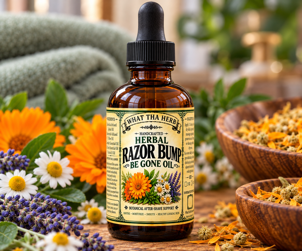 Herbal Razor Bump Be Gone Oil | What Tha Herb