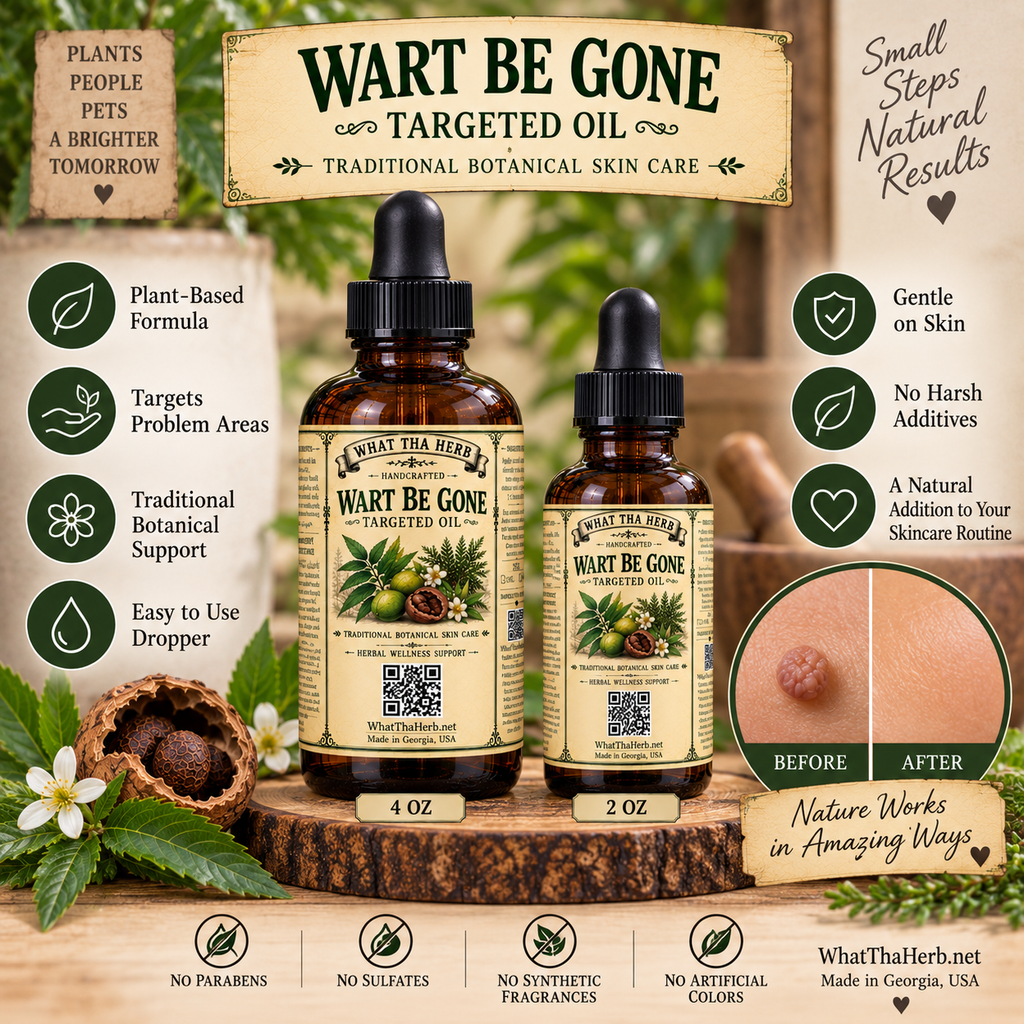 Herbal Wart Be Gone Herbal Oil | Targeted Botanical Blend