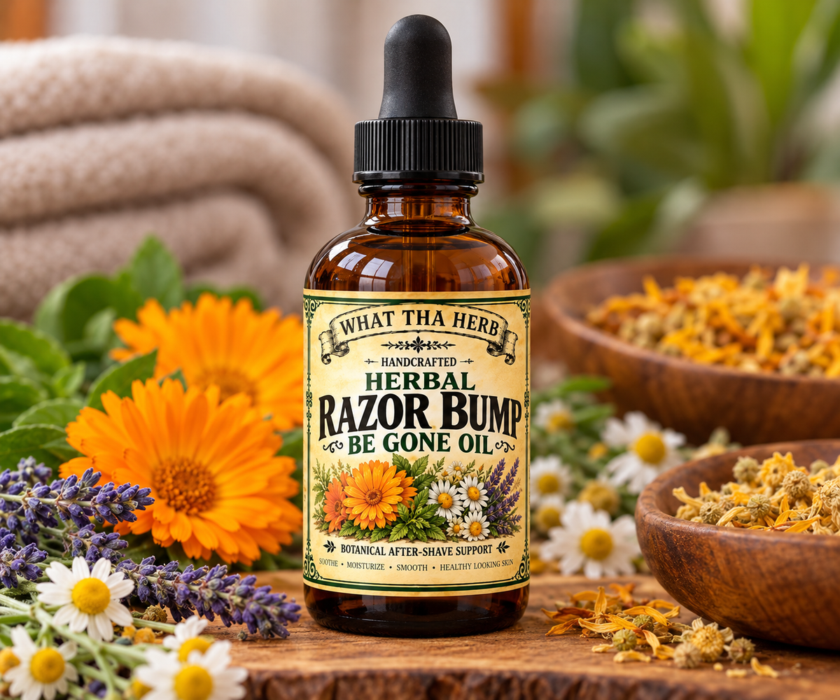 Herbal Razor Bump Be Gone Oil | What Tha Herb