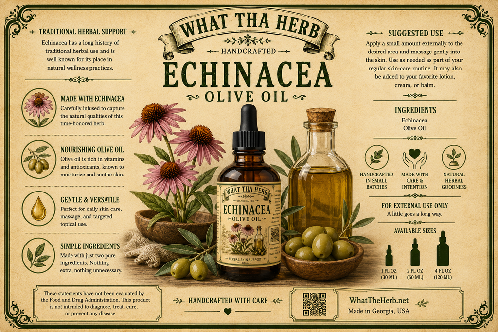 Echinacea Olive Oil – Herbal Skin Support