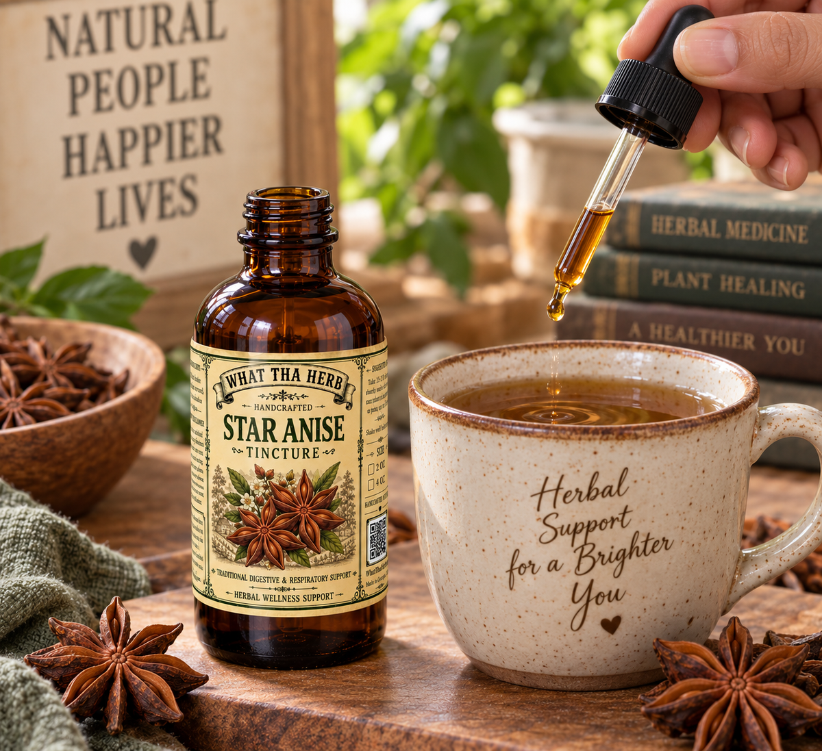 Star Anise Tincture | Supports Digestion & Immune Wellness | What Tha Herb