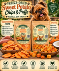 Freeze-Dried Sweet Potato Chips & Pumpkin Puffs Dog Treats