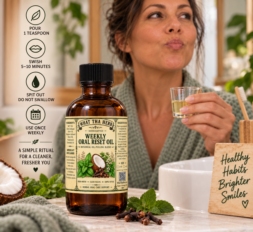 Weekly Oral Reset Oil | Botanical Clove Peppermint Mouth Care Blend