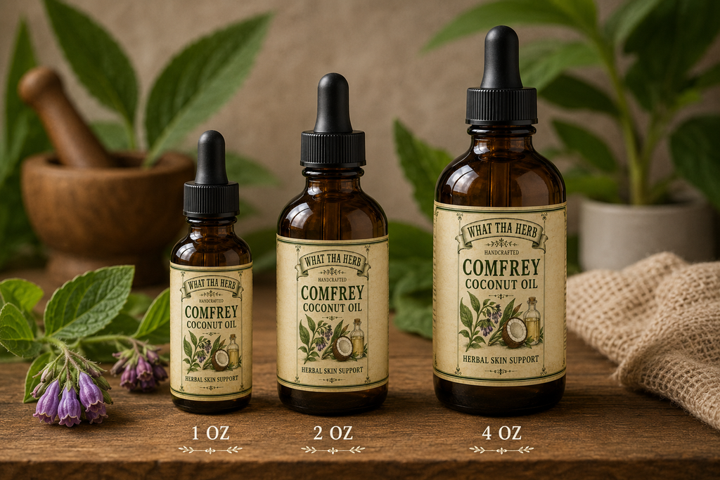 Comfrey Coconut Oil – Herbal Skin Support