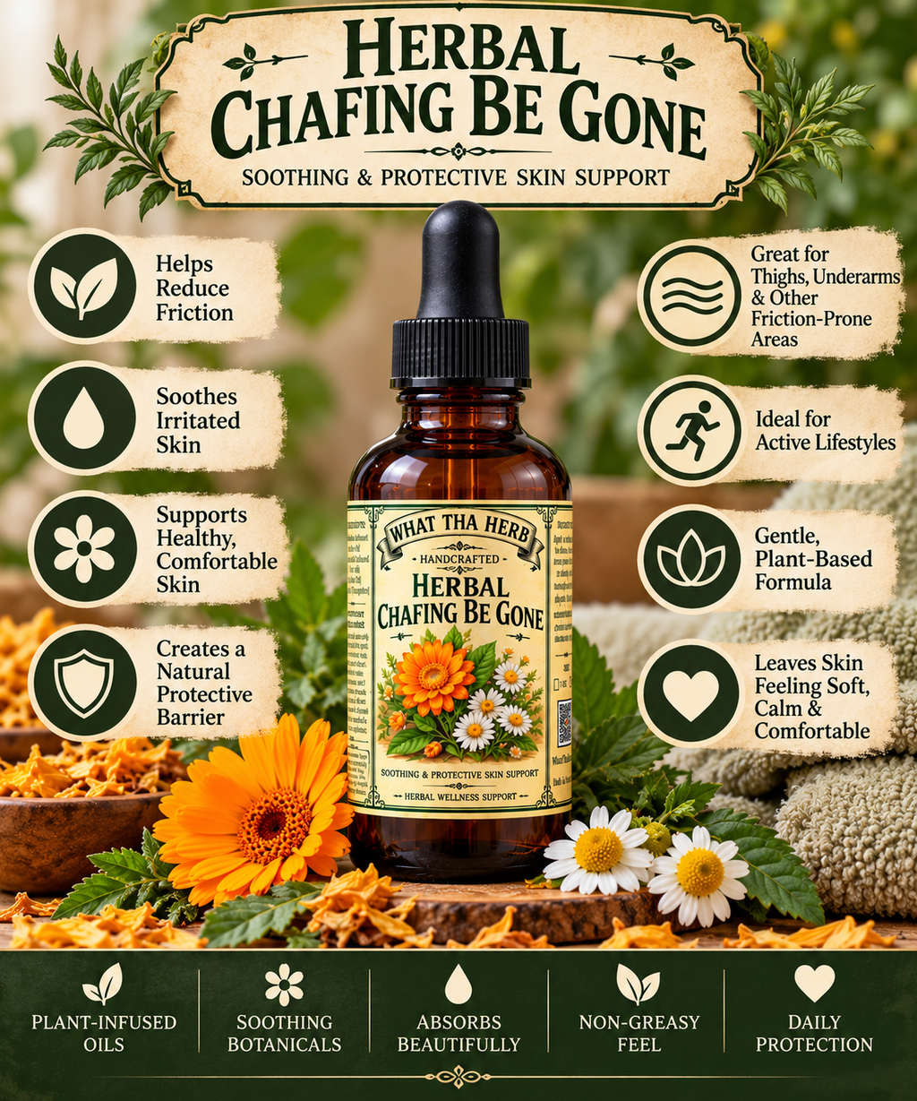 Herbal Chafing Be Gone Oil Calendula Chamomile Anti Friction Body Oil