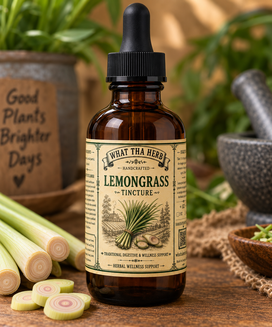 Lemongrass Tincture: Herbal Digestion, Calm & Immunity Support