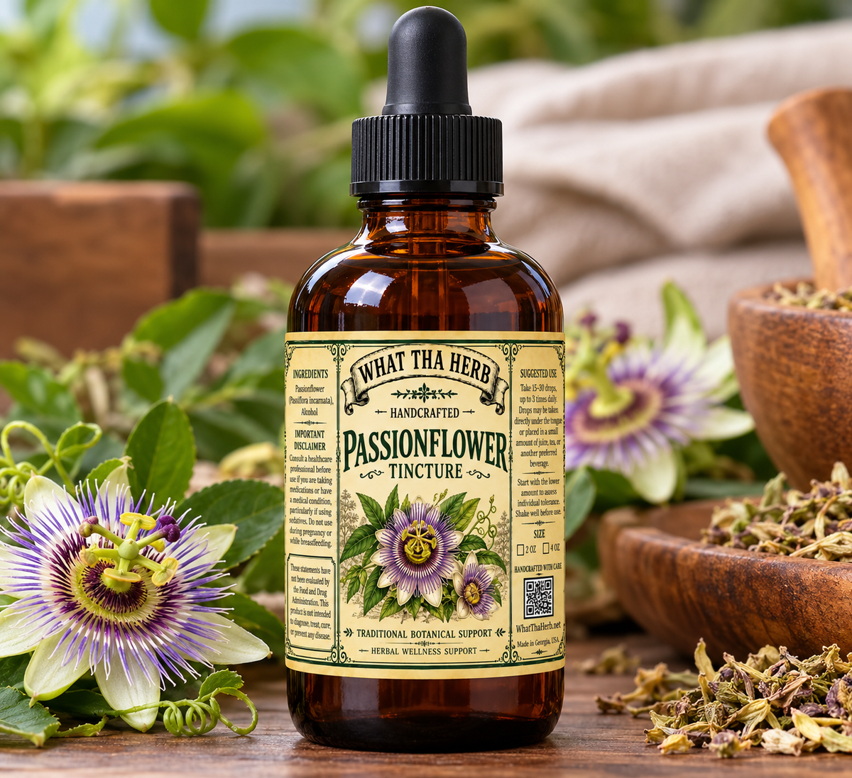 Passionflower Tincture: Herbal Sleep & Relaxation Aid