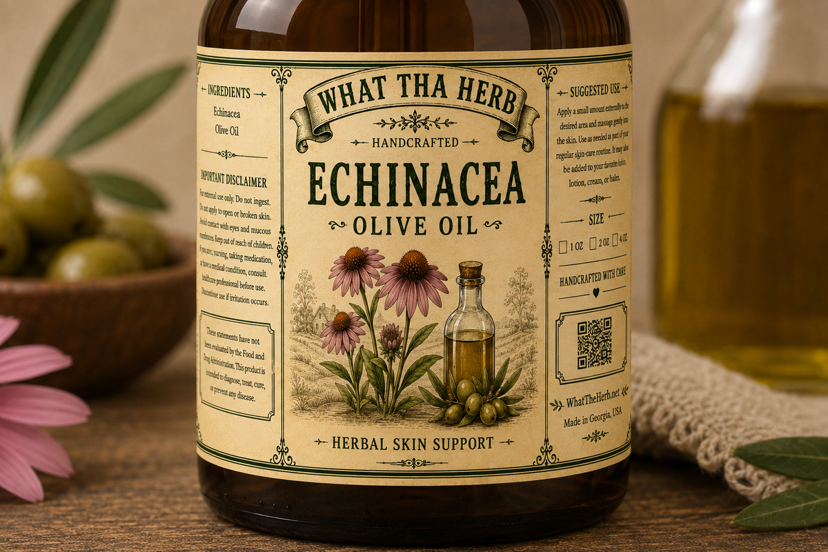 Echinacea Olive Oil – Herbal Skin Support
