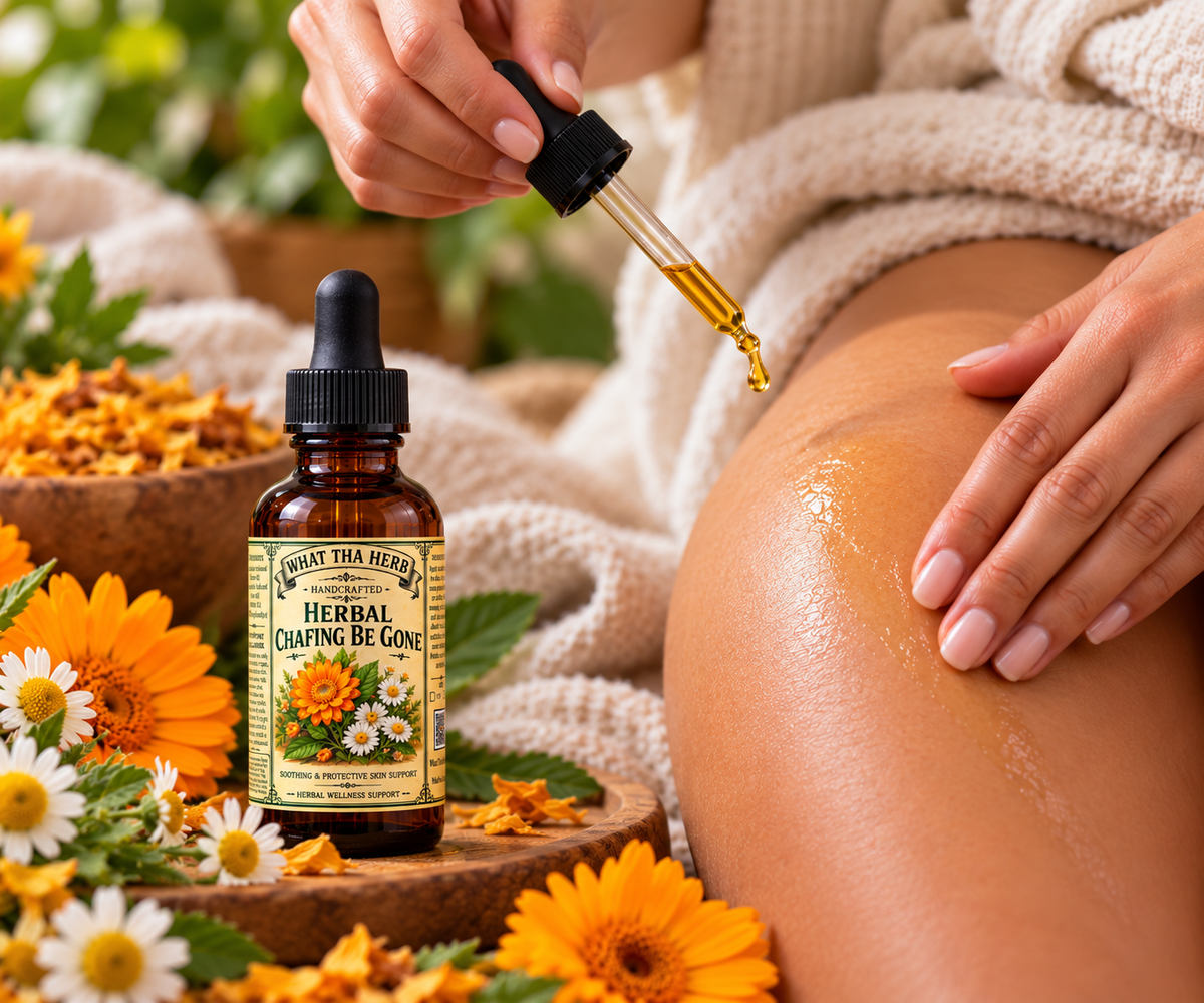 Herbal Chafing Be Gone Oil Calendula Chamomile Anti Friction Body Oil