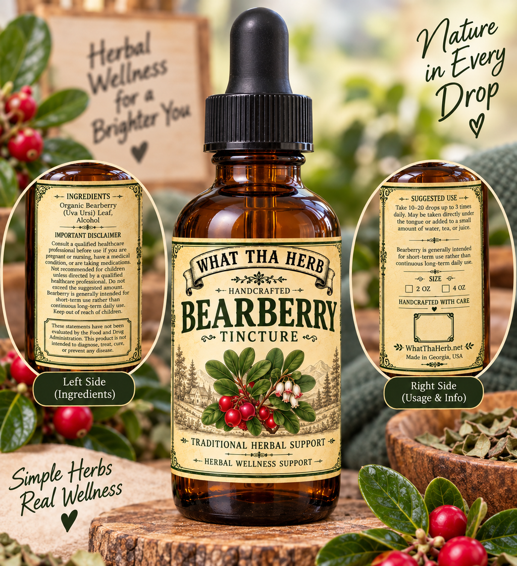 Bearberry Tincture | Uva Ursi Alcohol Botanical Extract