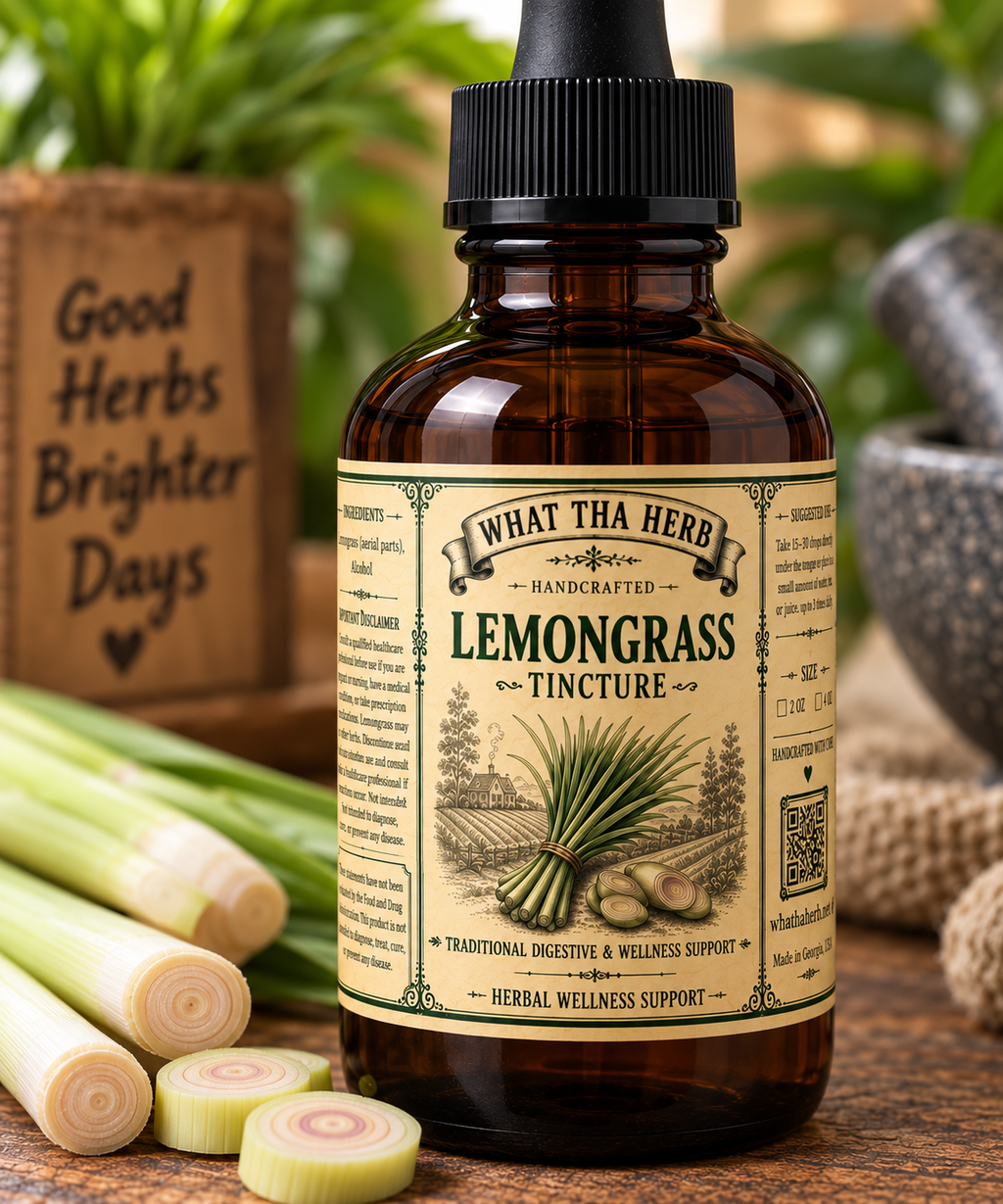 Lemongrass Tincture: Herbal Digestion, Calm & Immunity Support