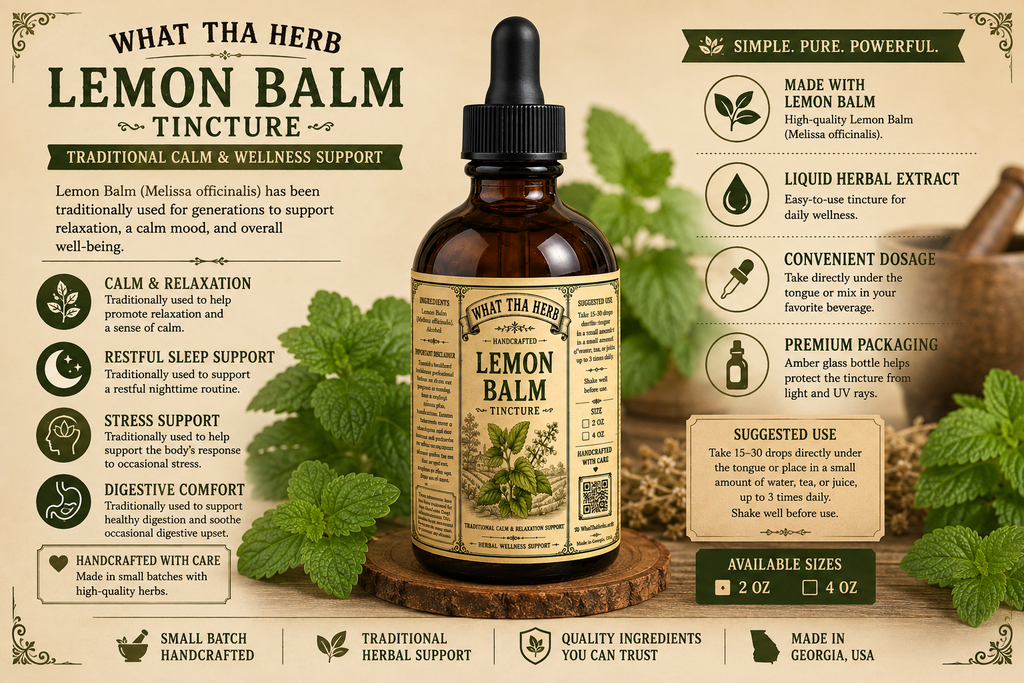 Lemon Balm Tincture – Calm in Every Drop
