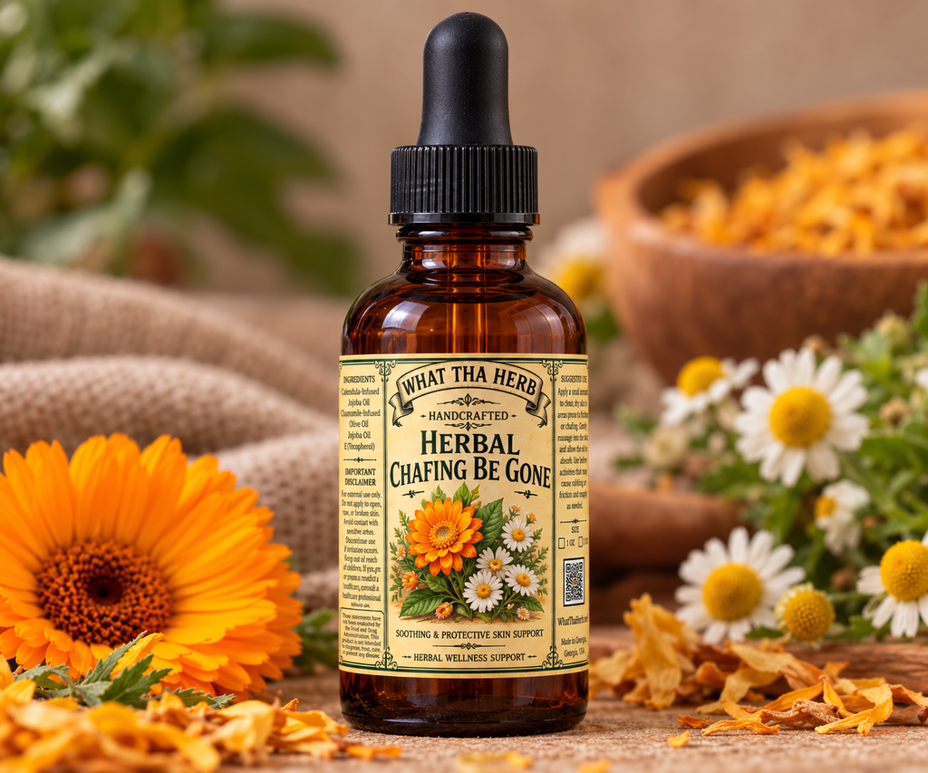 Herbal Chafing Be Gone Oil Calendula Chamomile Anti Friction Body Oil
