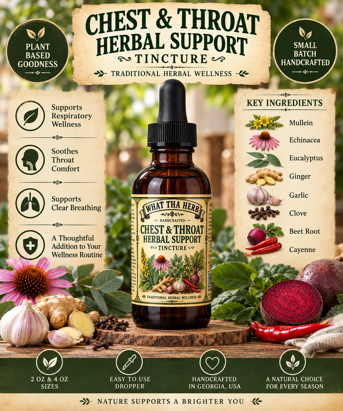 Chest & Throat Herbal Support Tincture