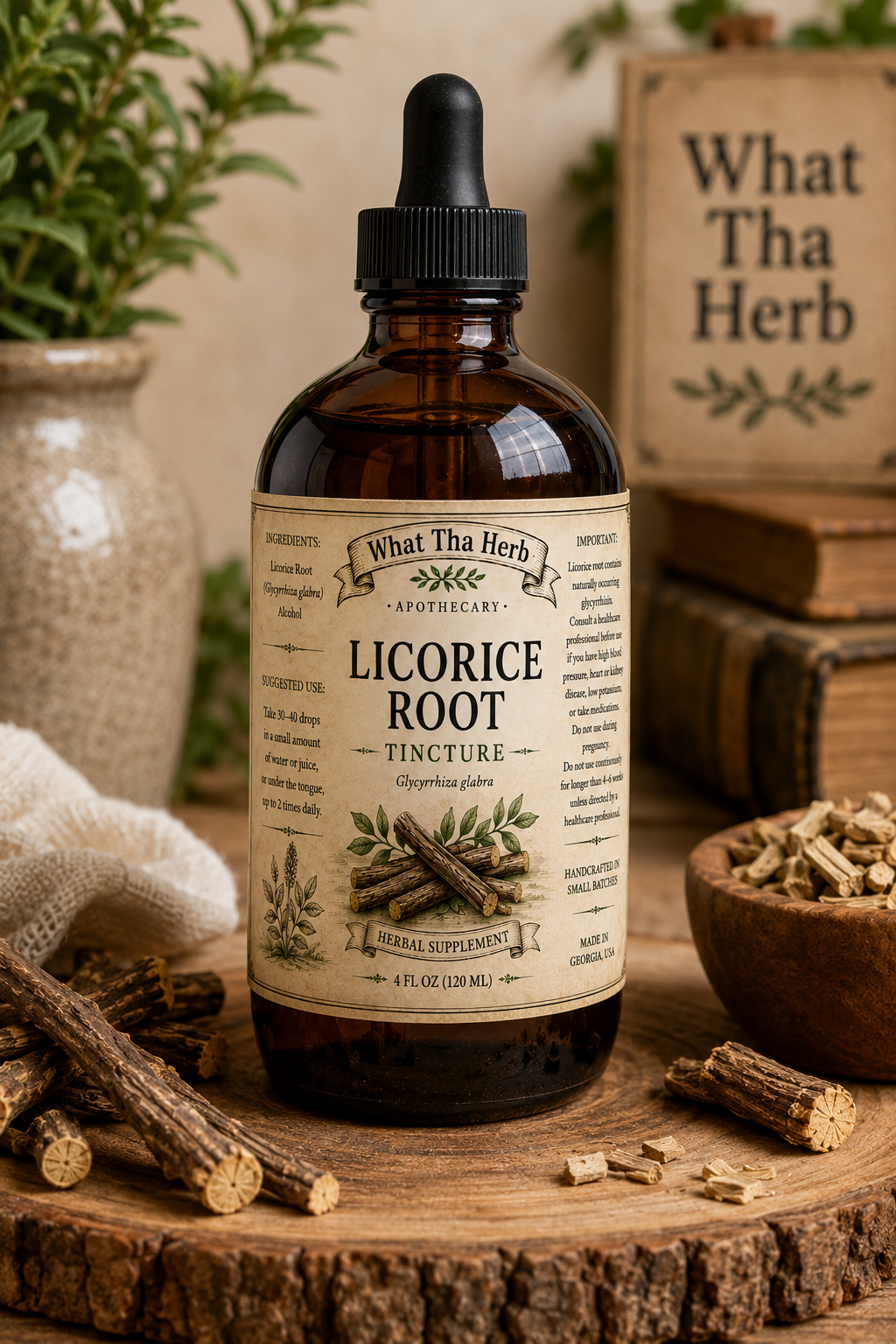 Licorice Root Tincture Herbal Wellness Tincture 2 oz 4 oz