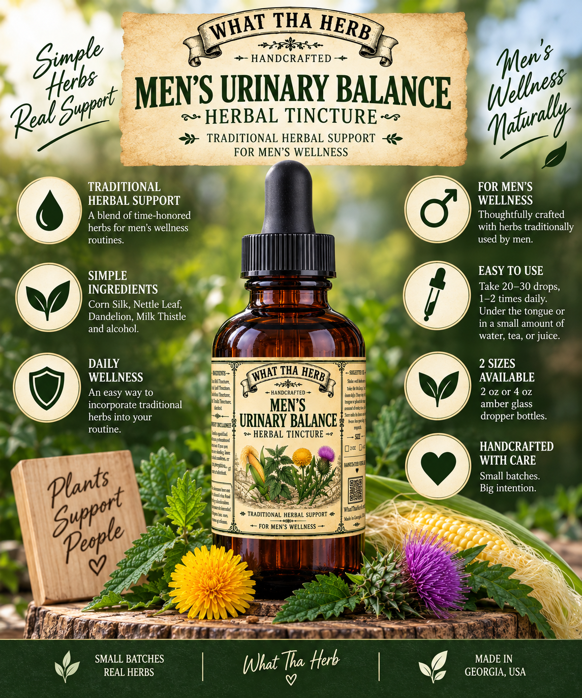 Men’s Urinary Balance Herbal Tincture