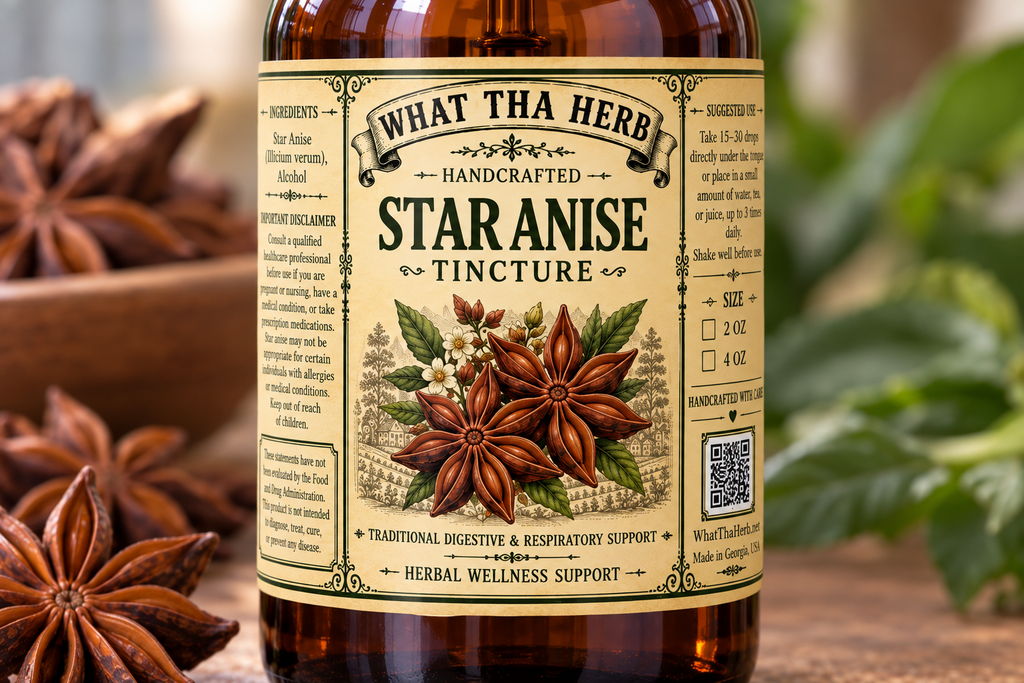 Star Anise Tincture | Supports Digestion & Immune Wellness | What Tha Herb