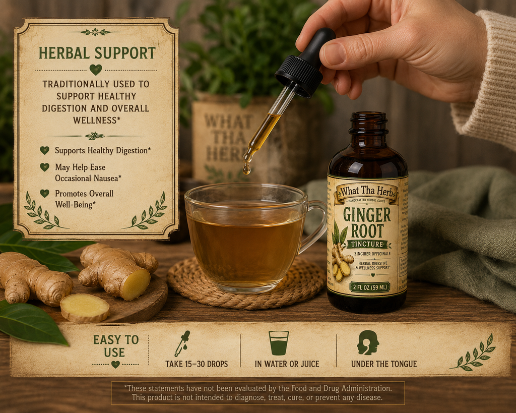 Ginger Root Tincture | Herbal Wellness Tincture | Ginger Root Herbal Extract