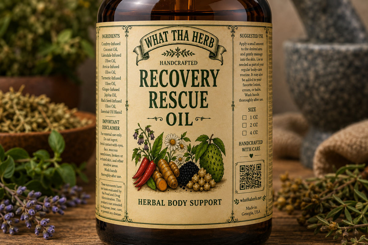 Recovery Rescue Oil/Herbal Body Support