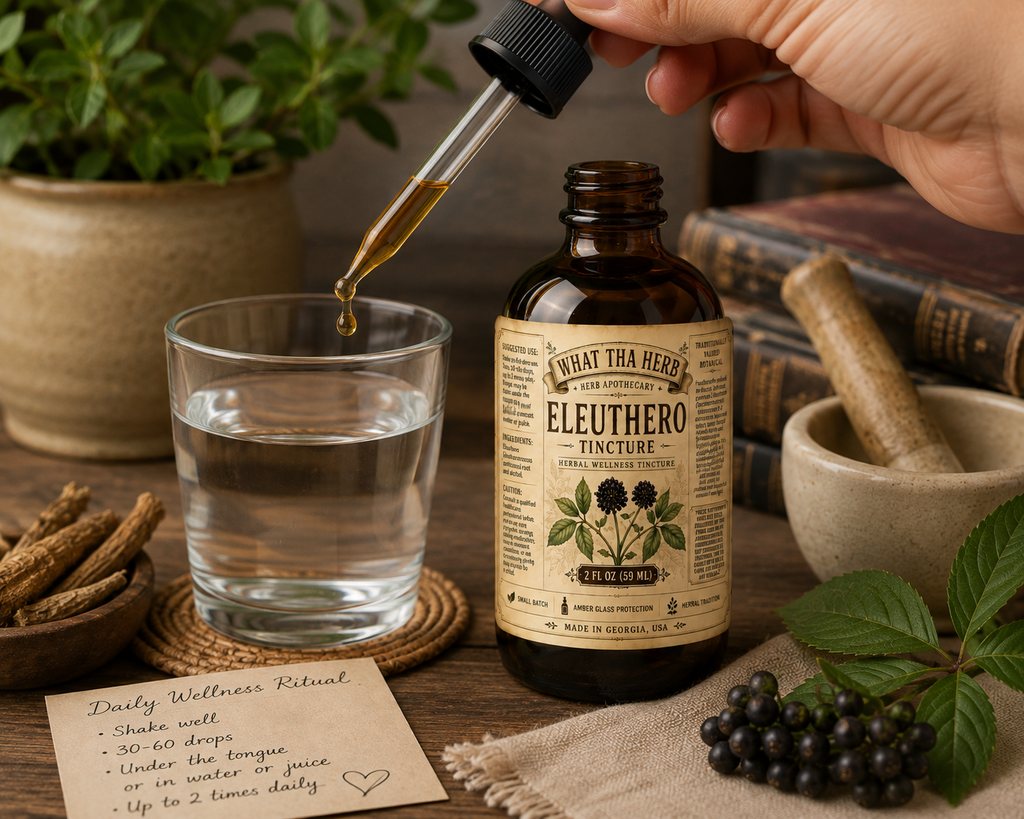 Eleuthero Tincture Herbal Wellness Tincture 2 oz 4 oz