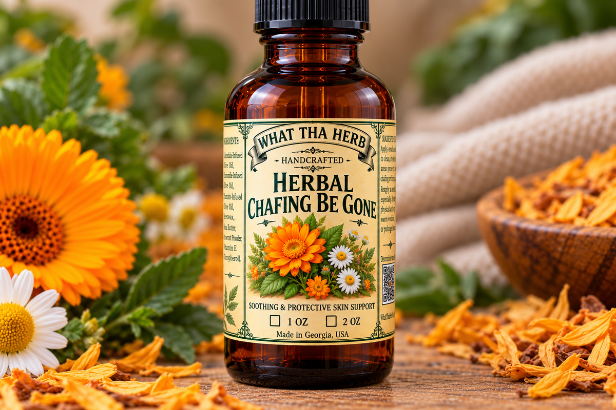 Herbal Chafing Be Gone Oil Calendula Chamomile Anti Friction Body Oil