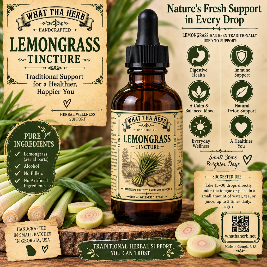 Lemongrass Tincture: Herbal Digestion, Calm & Immunity Support