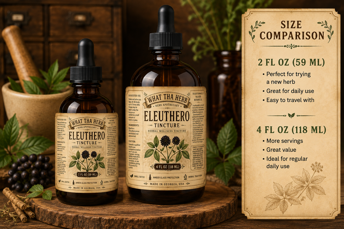 Eleuthero Tincture Herbal Wellness Tincture 2 oz 4 oz