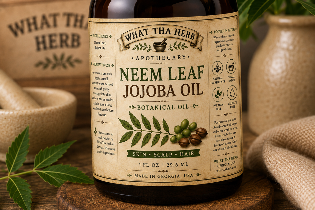 Neem Leaf Jojoba Oil Botanical Skin and Hair Oil