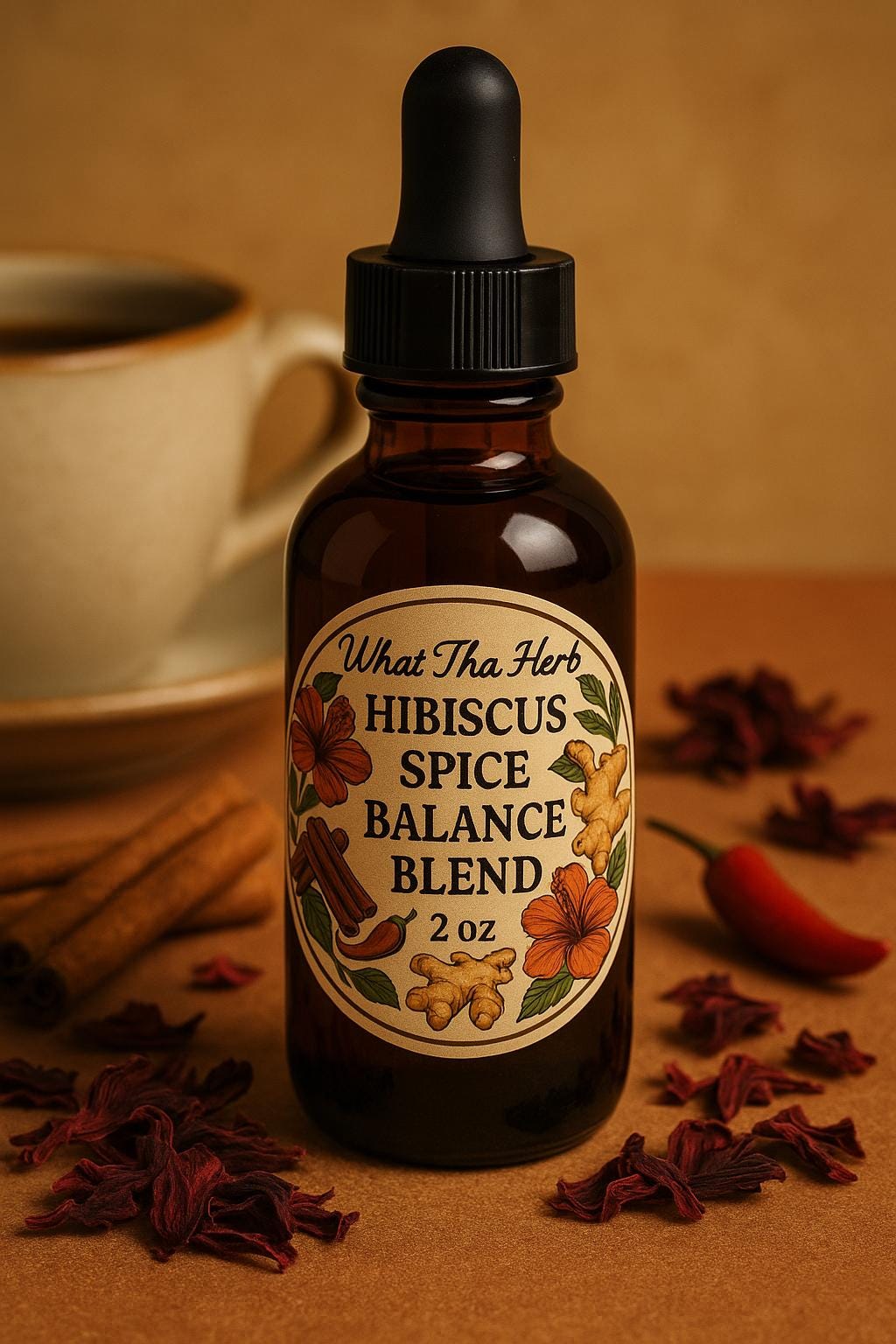 Hibiscus Spice Balance Blend •  Herbal Tincture