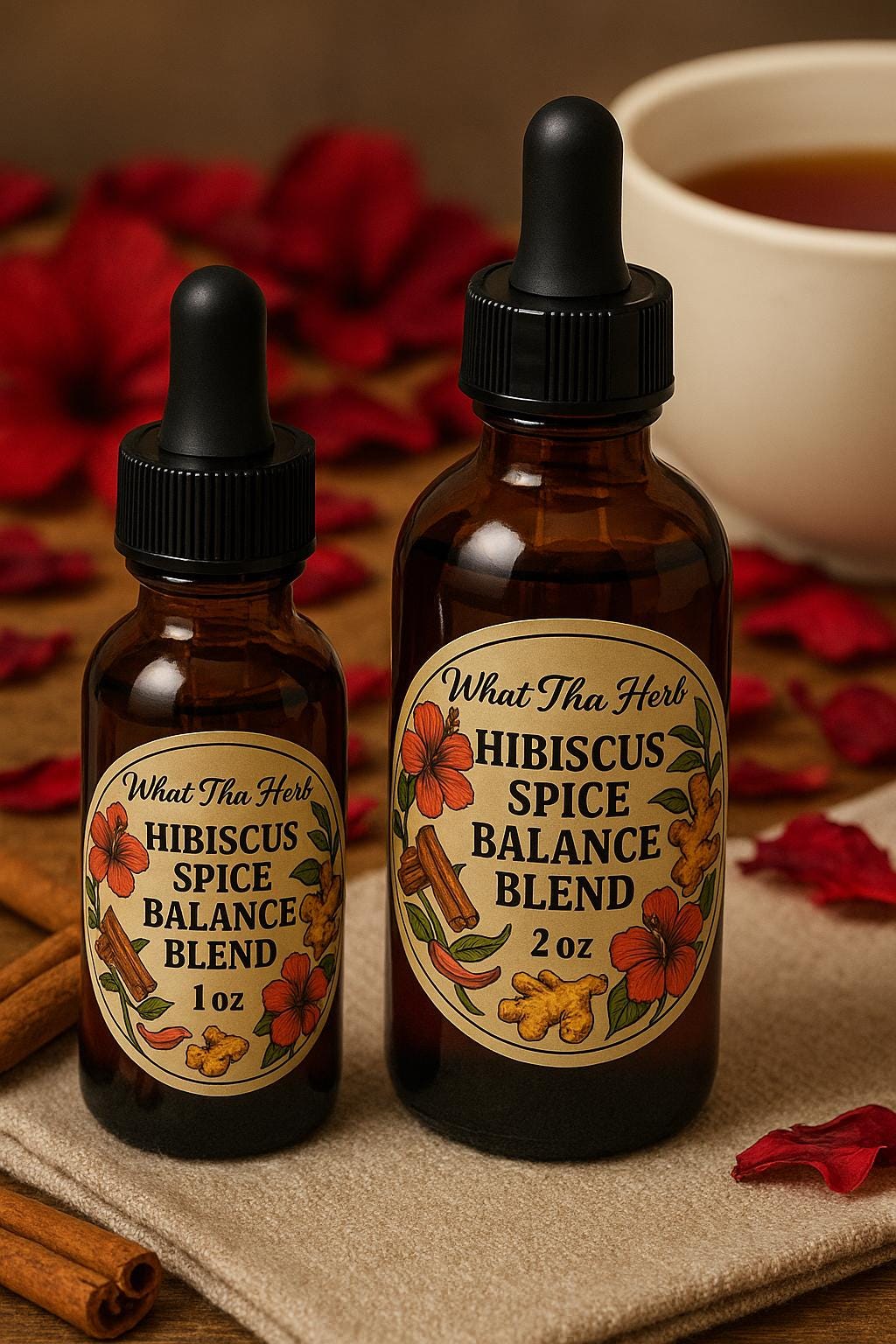 Hibiscus Spice Balance Blend •  Herbal Tincture