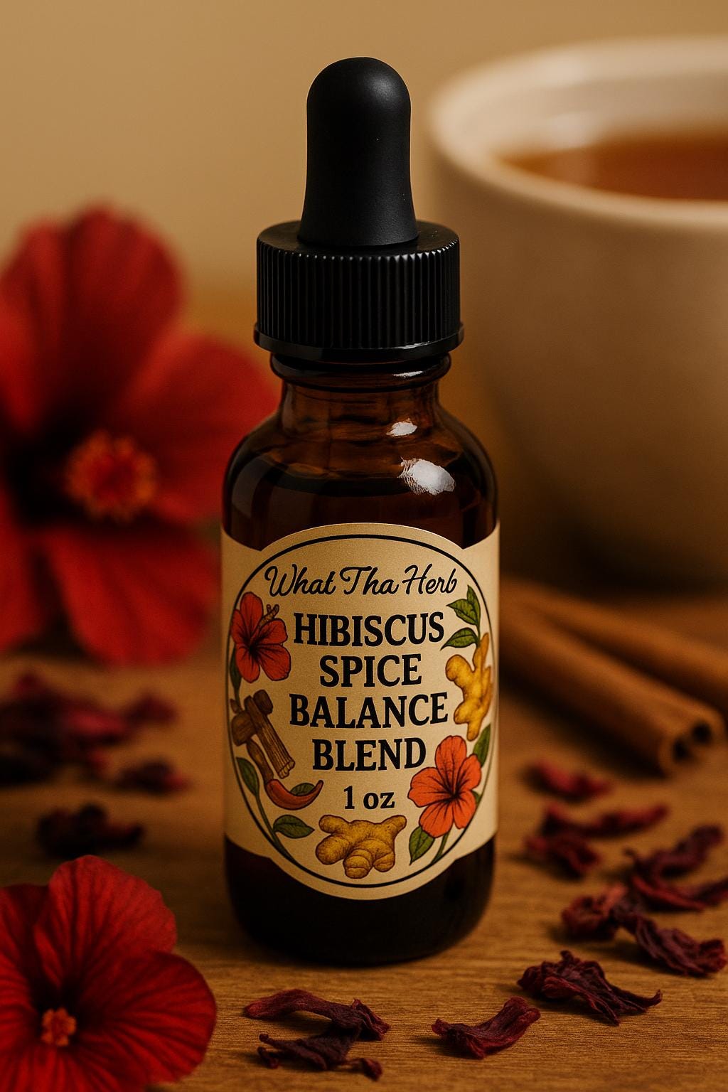 Hibiscus Spice Balance Blend •  Herbal Tincture