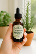 Rosemary Tincture | 2 oz Herbal Extract | Focus & Memory Support | What Tha Herb