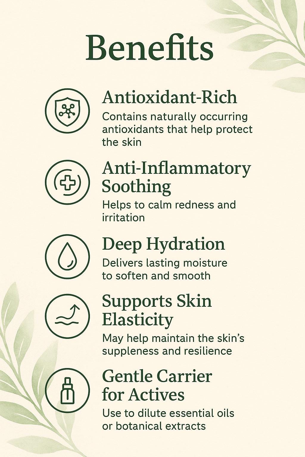 Soursop Leaf Infused Oil: Coconut Jojoba Blend, Herbal Skincare