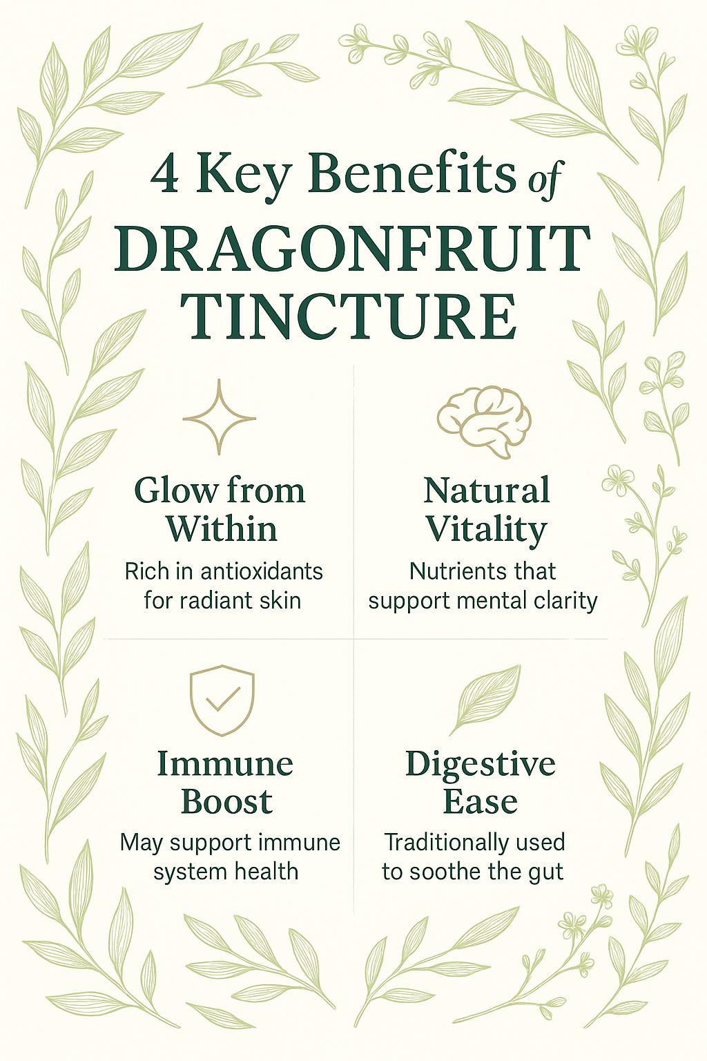 Dragonfruit Herbal Tincture: Antioxidant Skin & Energy Support