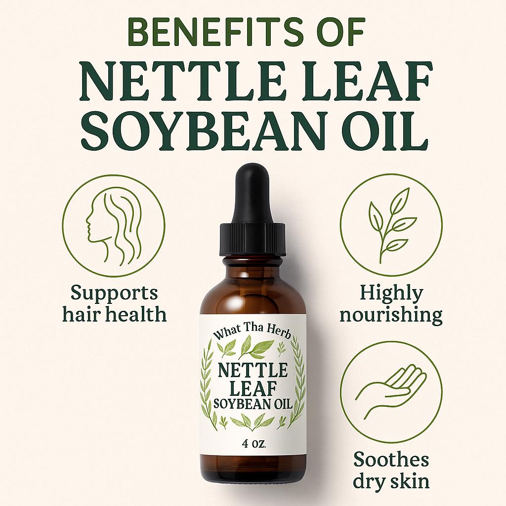 Nettle Leaf Soybean Oil | Herbal Skin & Scalp Nourishment